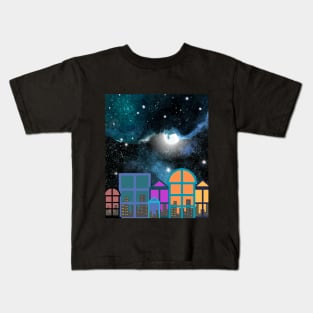 dreamy night design Kids T-Shirt